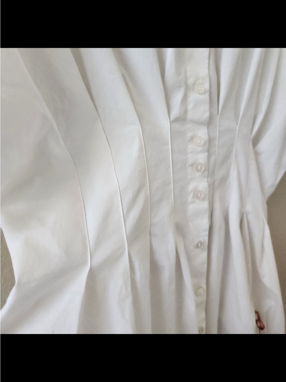 Anthropologie x Exquise The Tobie Button-Front Pleated cotton Shirt Dress size L - Picture 4 of 8